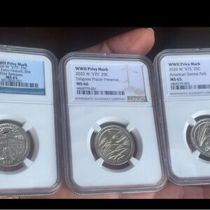 (4) 2020-West Point Quarters - Wquarter Graded 65-66